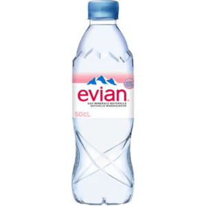 bouteille d'eau evian